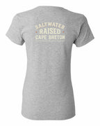 CB Saltwater Raised Sign Left Chest and Back Women's Tee