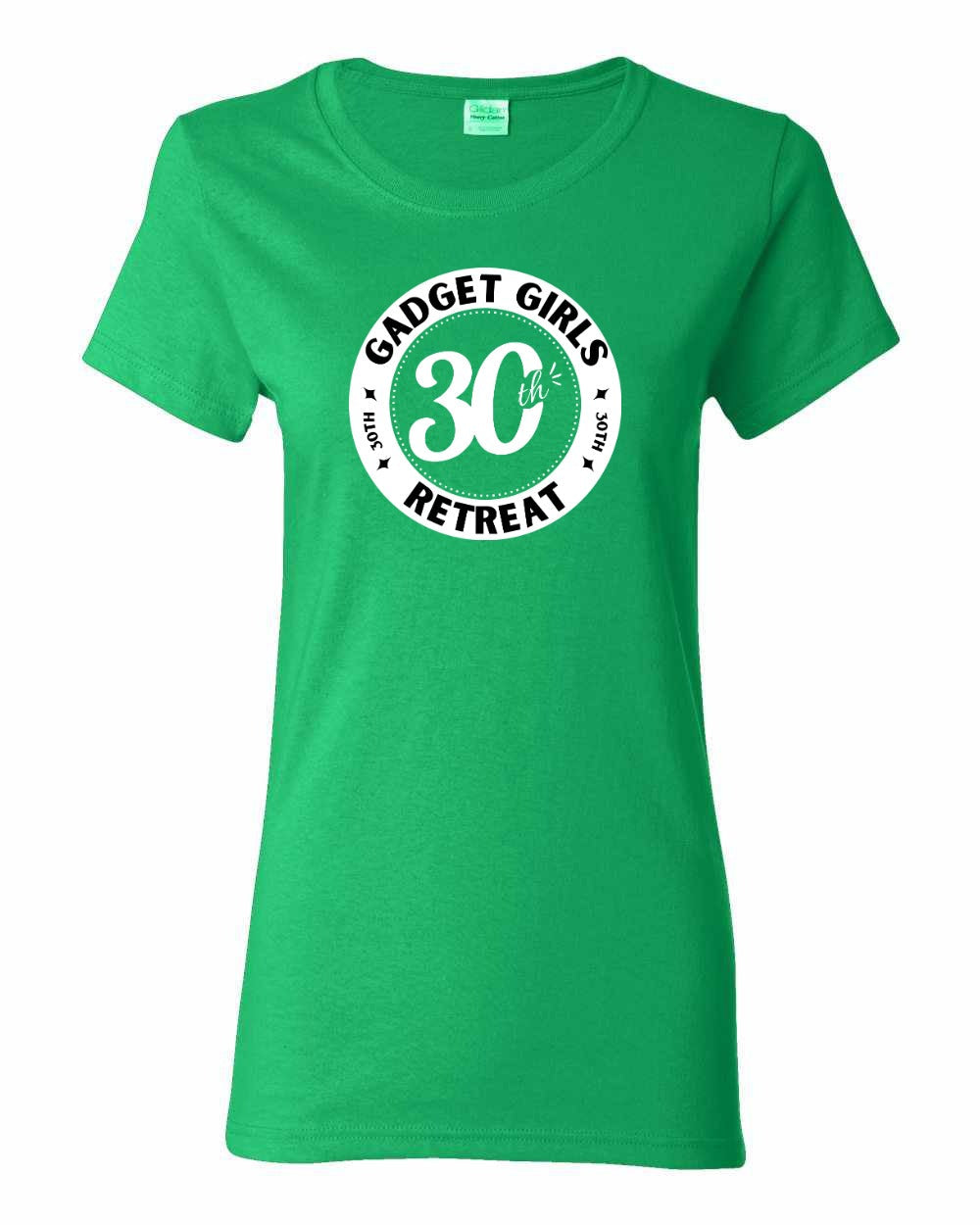 Gadget Girls 30th Retreat Women's Tees White Logo