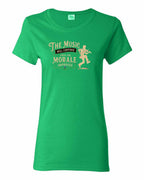 Muisic Will Continue Fiddle Women's Tee in Irish Green