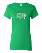 Nb Acadian Girl Women's Tee in Irish Green