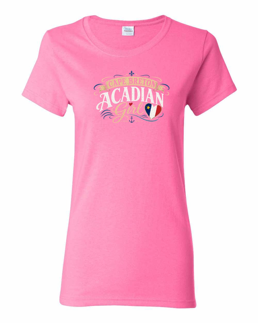 Cape Breton Girl Garment Women's Tee in Azalea Pink