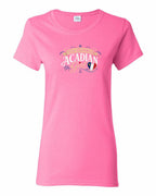 Nb Acadian Girl Women's Tee in Azalea Pink