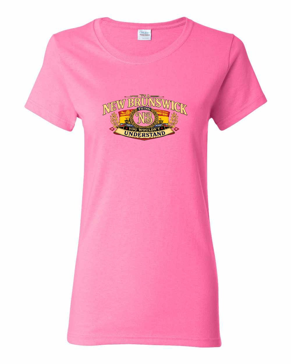 Nb Understand Full Front Women's Tee in Azalea Pink