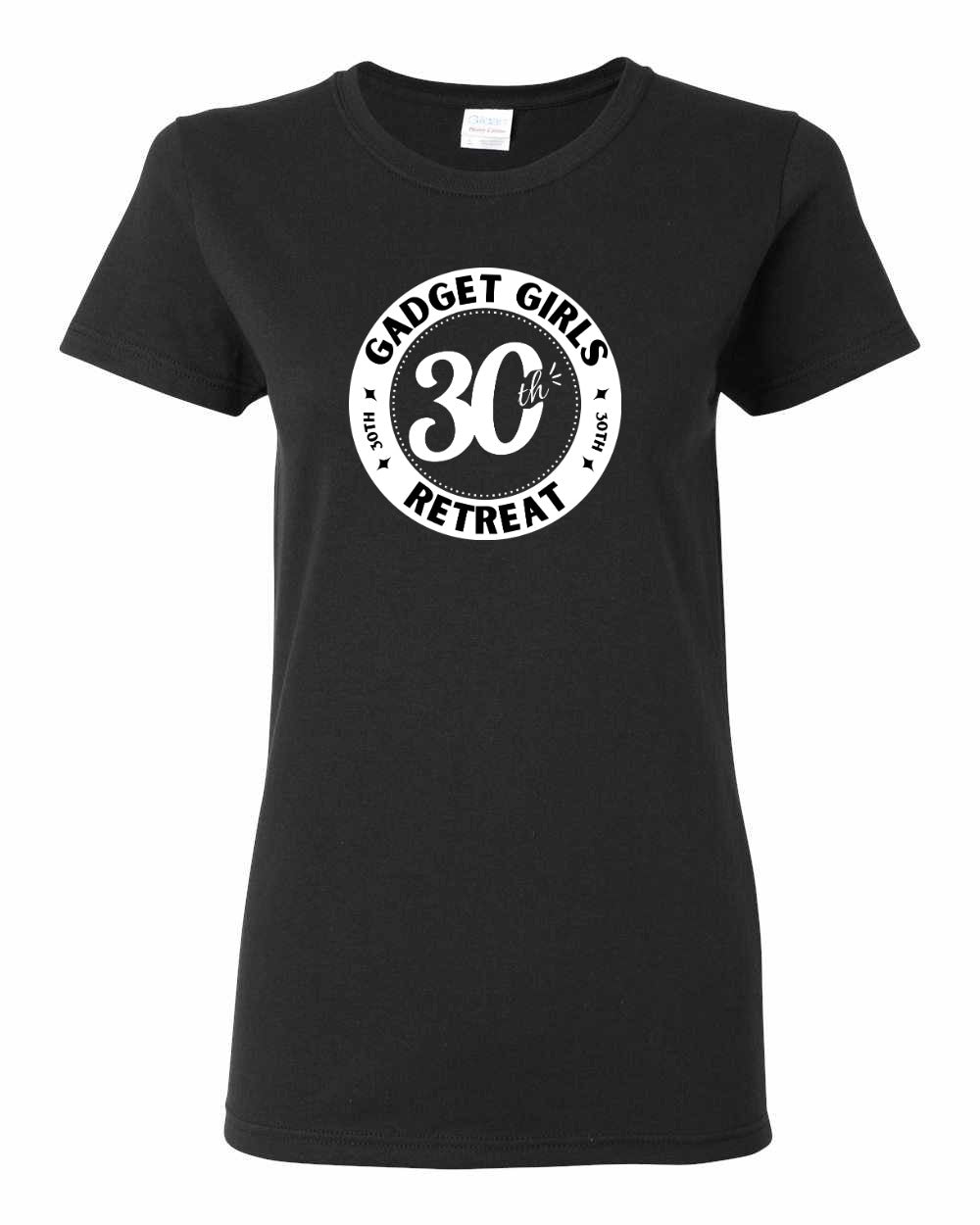Gadget Girls 30th Retreat Women's Tees White Logo