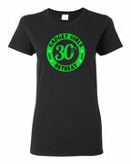 Gadget Girls 30th Retreat Women's Tees Green Logo