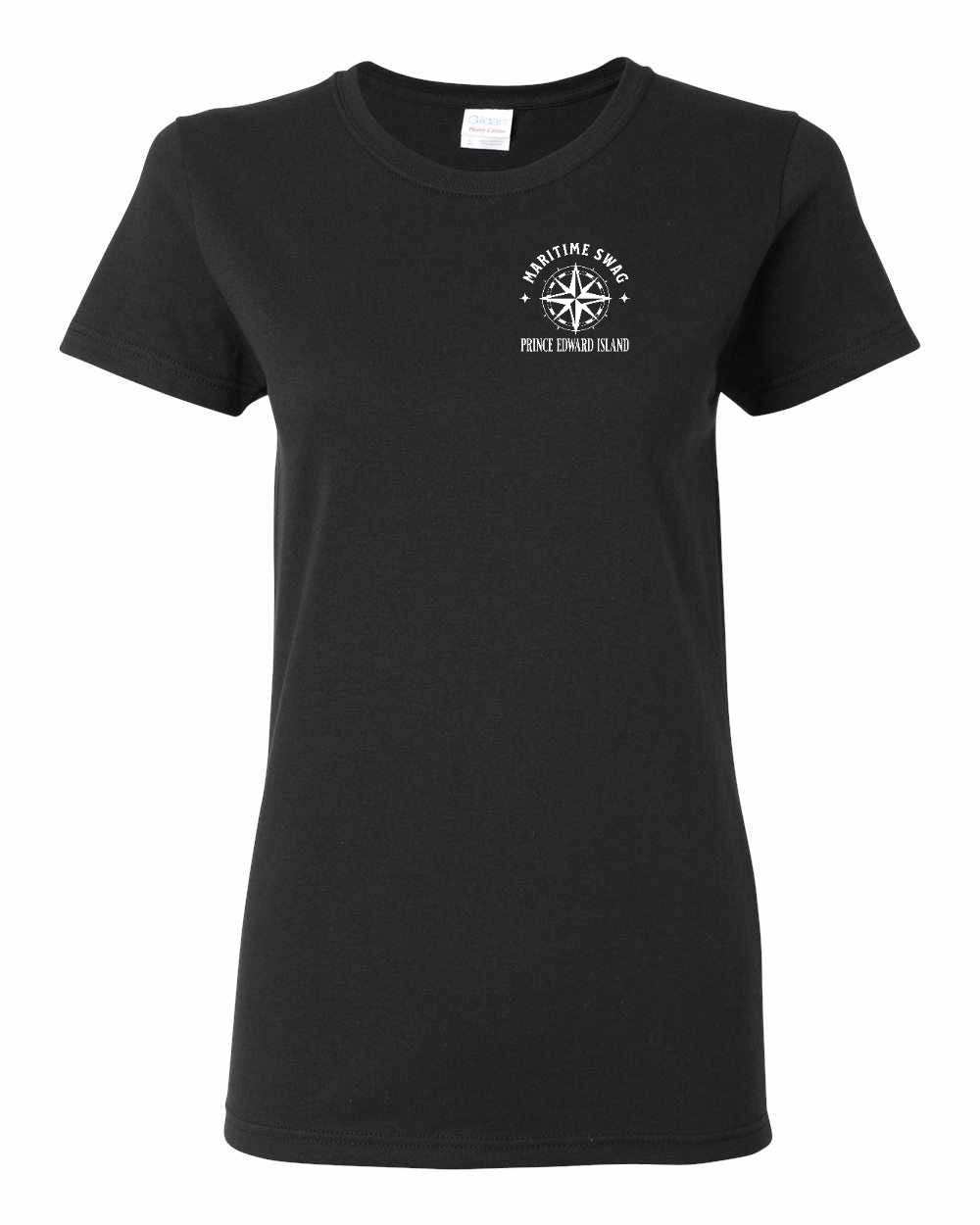 Maritime Swag PEI Compass Left Chest Women's Tee