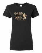 Muisic Will Continue Fiddle Women's Tee in Black