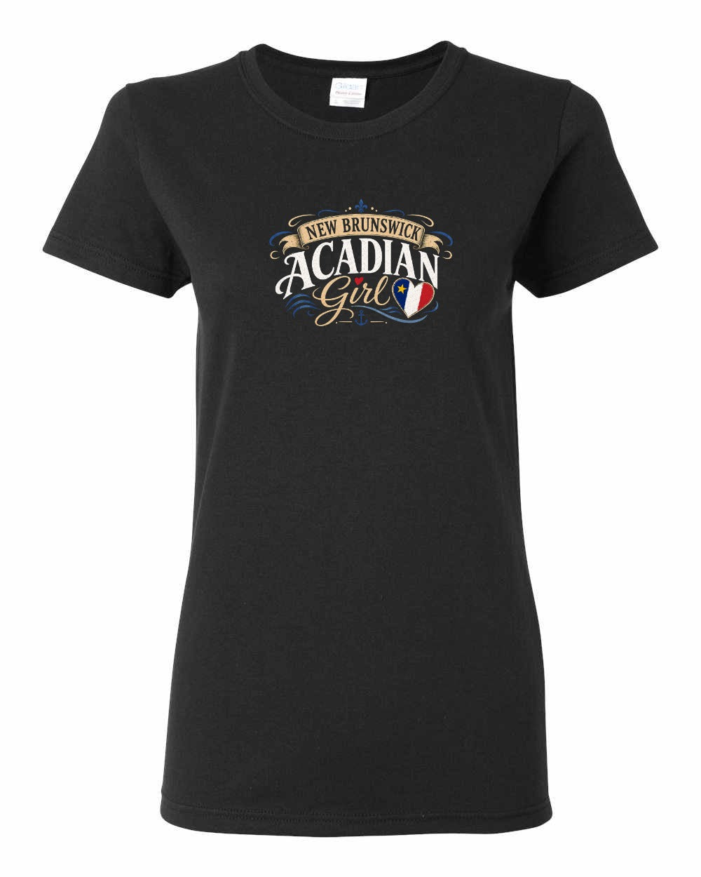 Nb Acadian Girl Women's Tee in Black