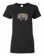 Newfoundland Acadian Girl Women's Tee in Black