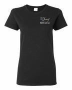 A piece of My heart in NS Tartan Heart Left Chest and Back Women's Tee