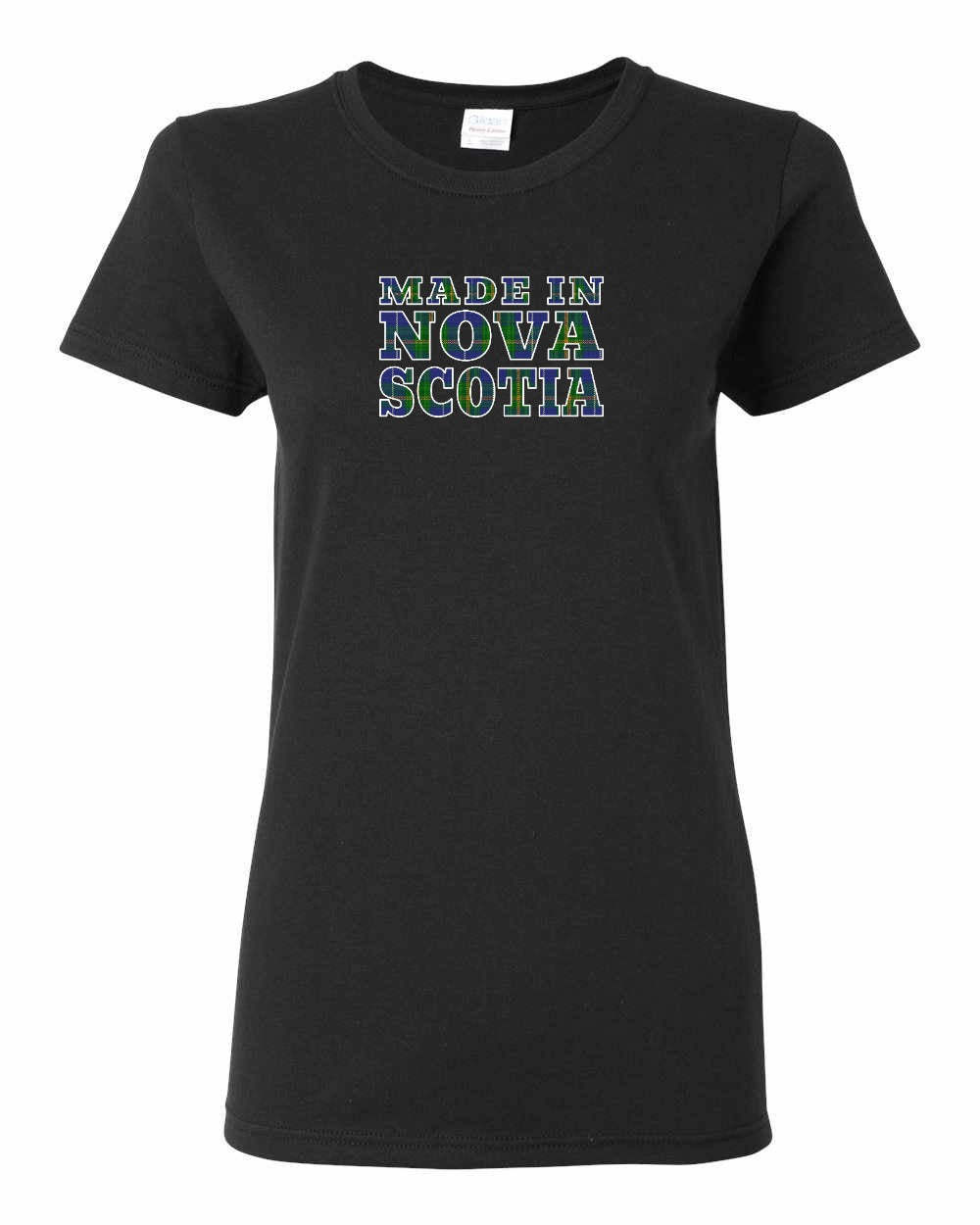 Made In NS Tartan Lettering Women's Tee