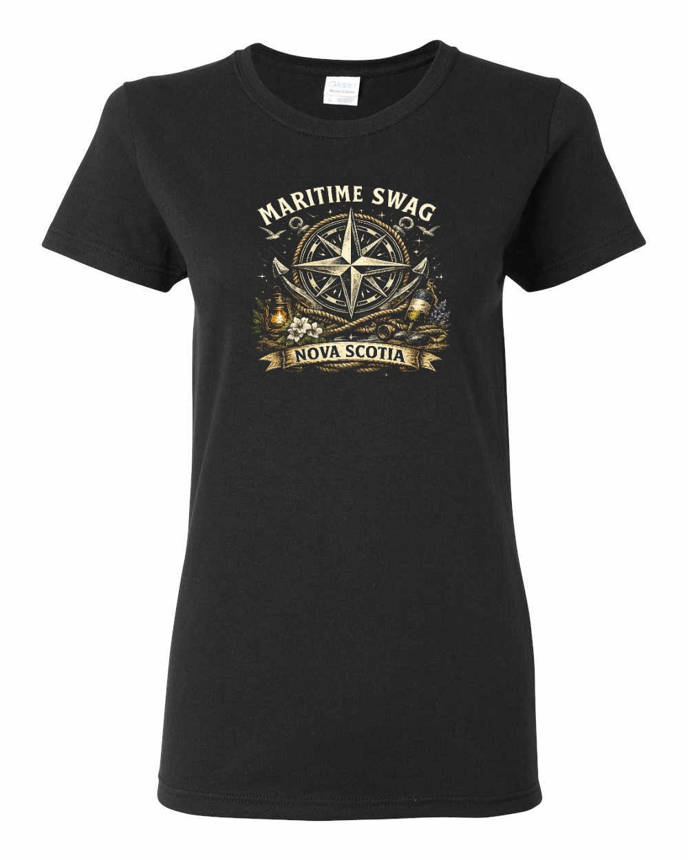 Ms Compass Women's Tee in Black