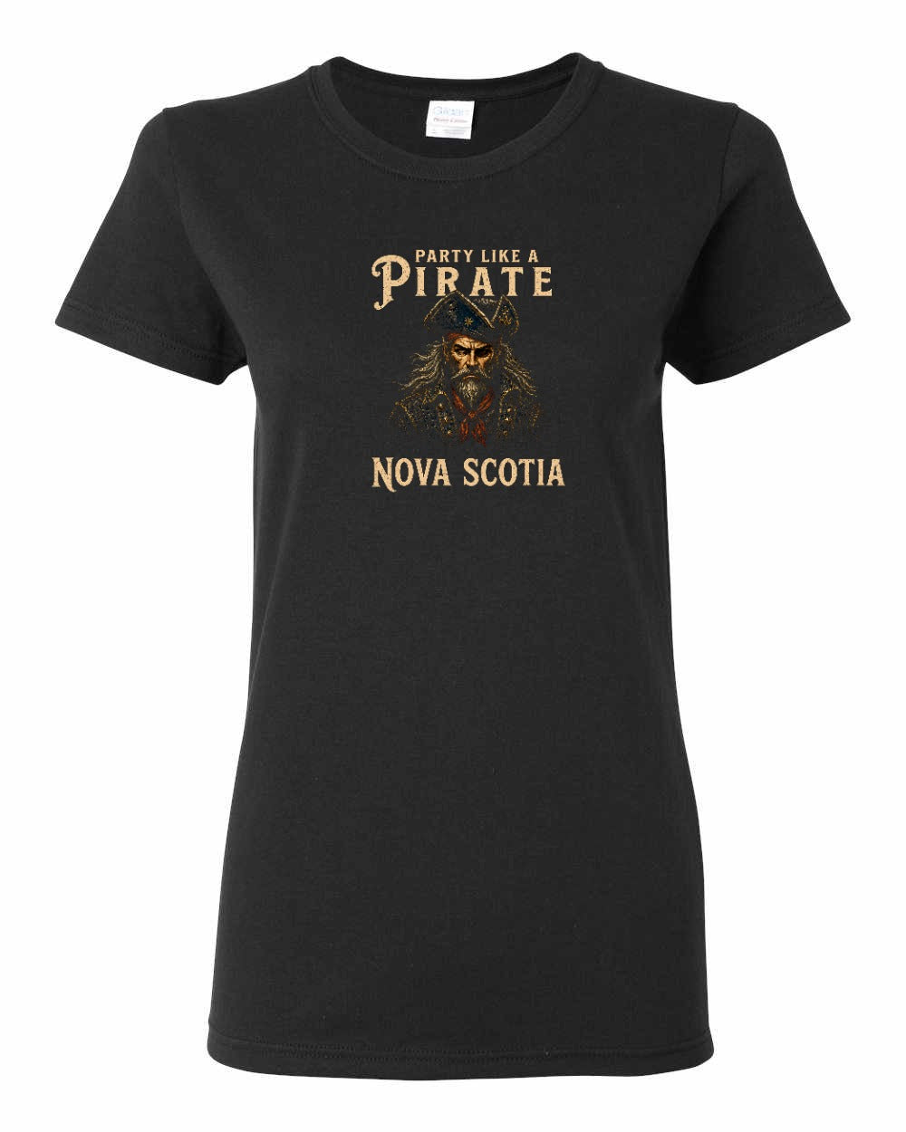 Party Like a Pirate Women's Tee in Black