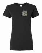 Saltwater Raised NS Folk Left Chest Women's Tee