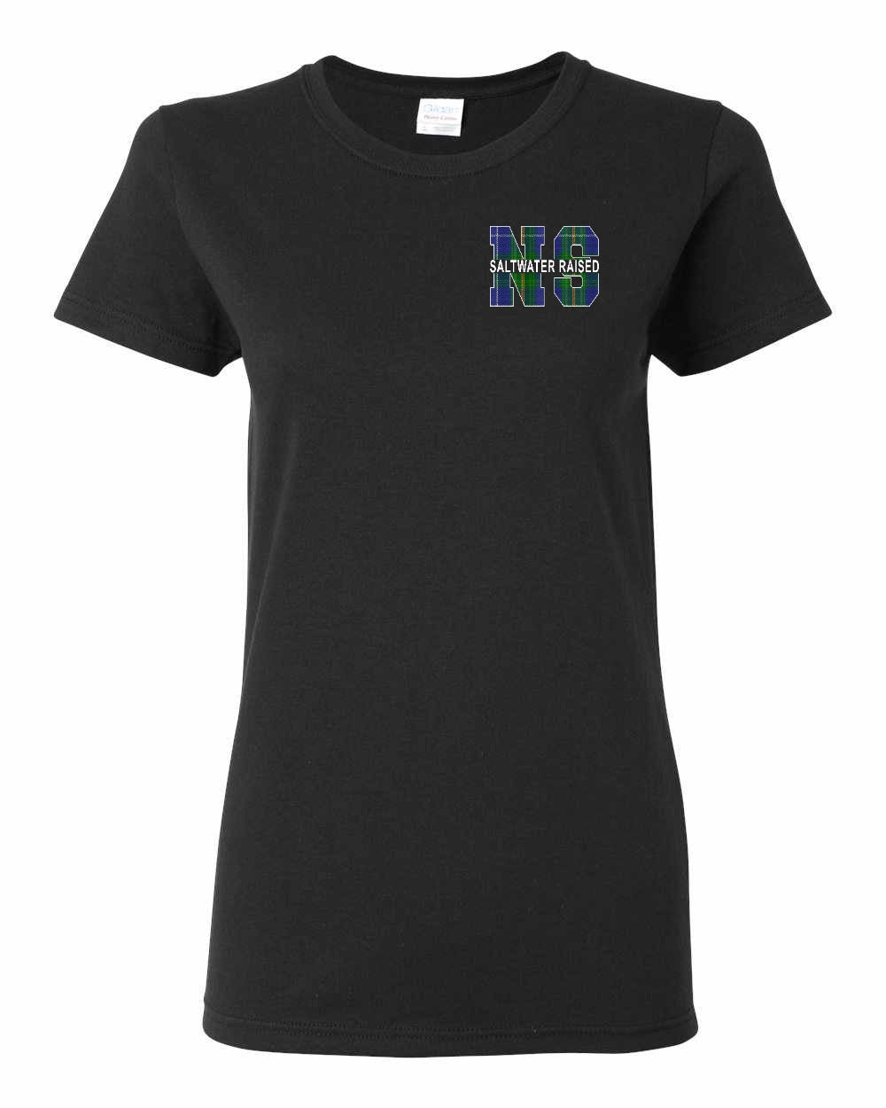 Saltwater Raised NS Left Chest and Back Women's Tee