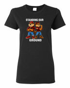 Standing Our Ground Full Front Women's Tee in Black