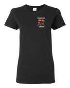 Standing Our Ground Left Chest and Back Women's Tee in Black