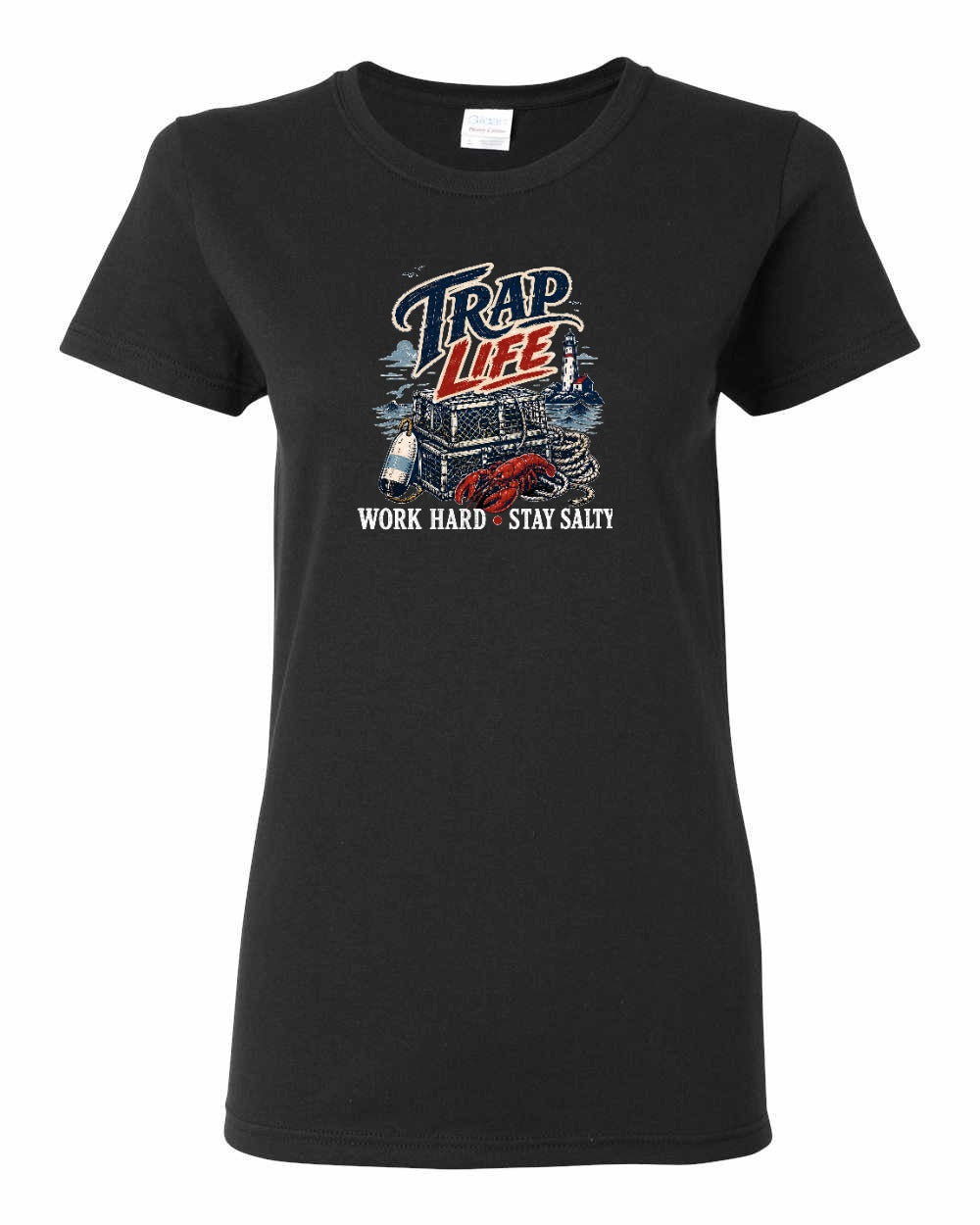 Trap Life Women's Tee in Black