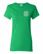 NFLD Saltwater Raised Folk Left Chest and Back Women's Tee