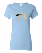 Muisic Will Continue Fiddle Women's Tee in Light Blue