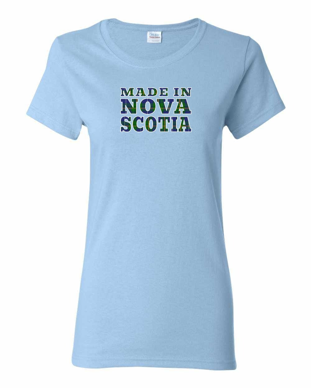 Made In NS Tartan Lettering Women's Tee