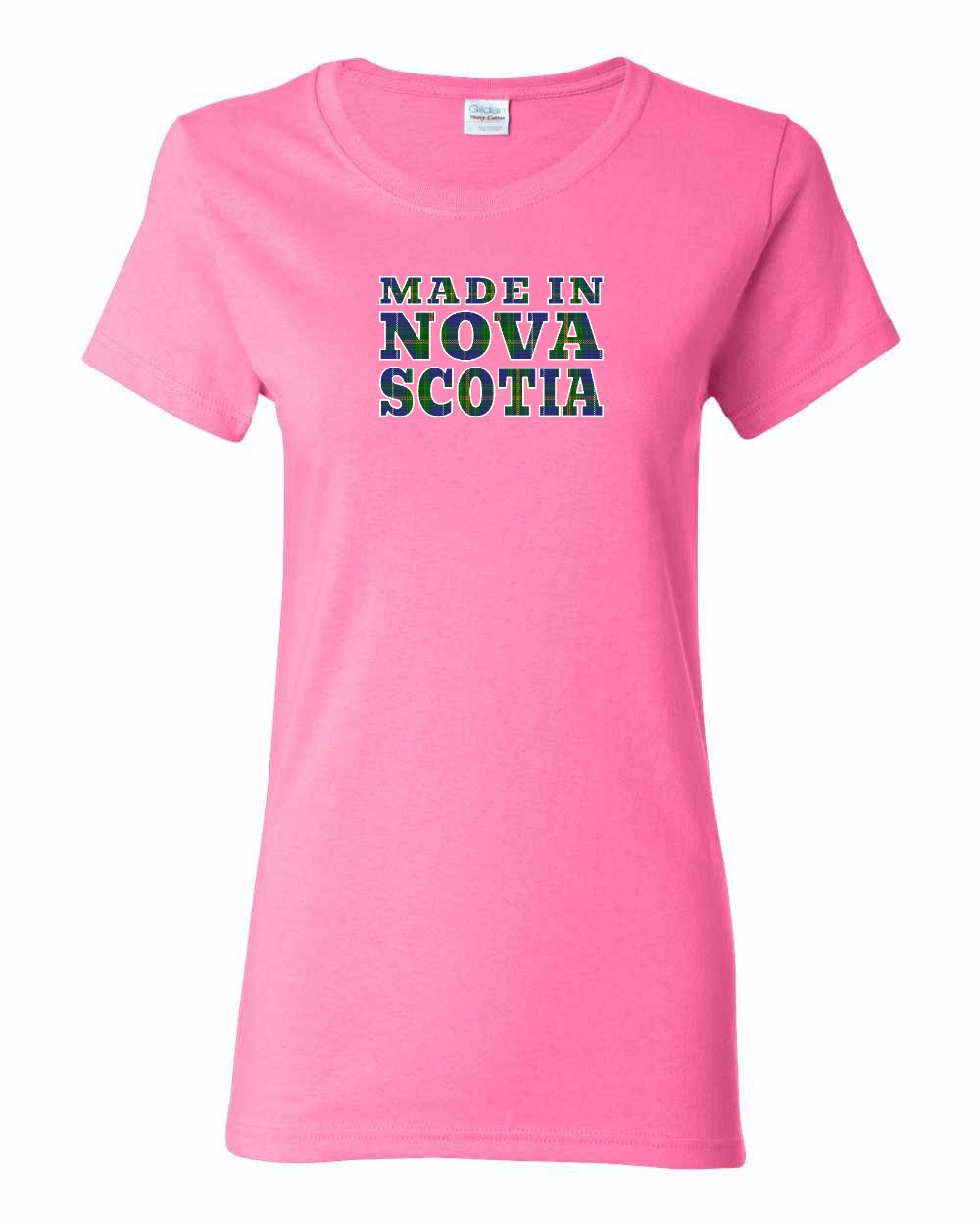 Made In NS Tartan Lettering Women's Tee
