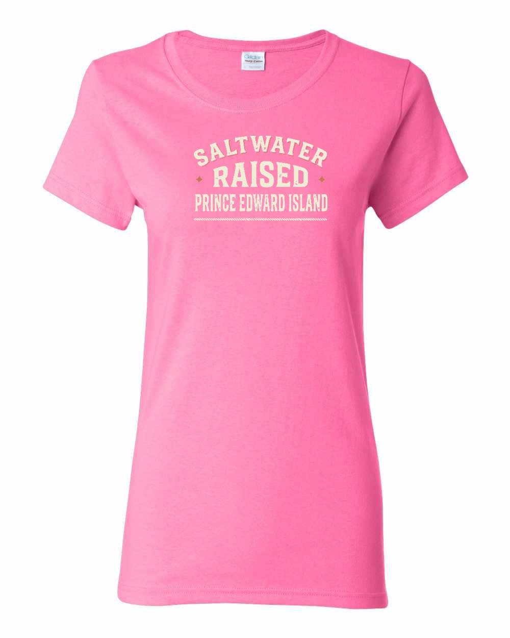 PEI Saltwater Raised Sign Women's Tee