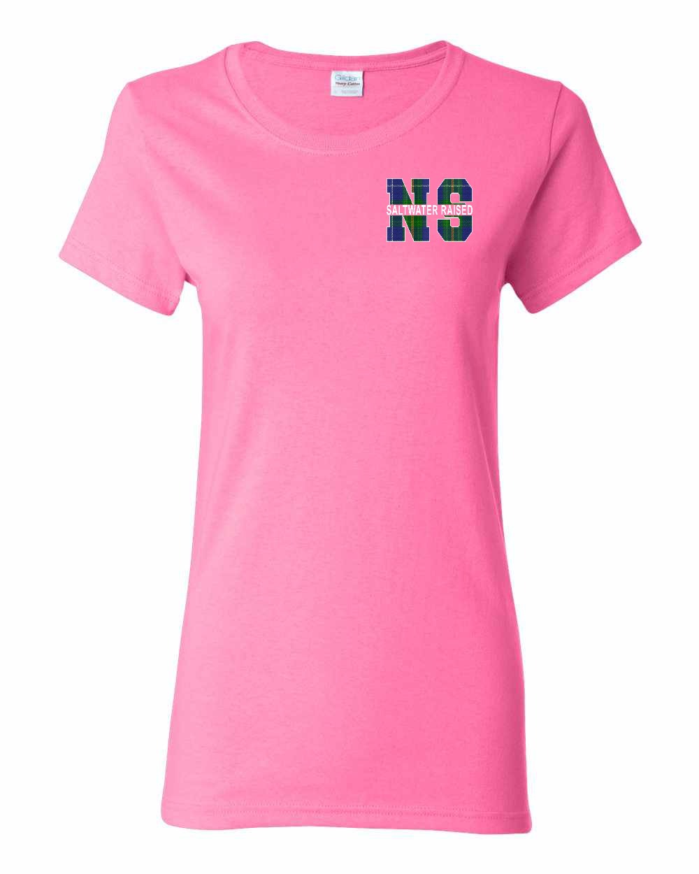 Saltwater Raised NS Left Chest and Back Women's Tee