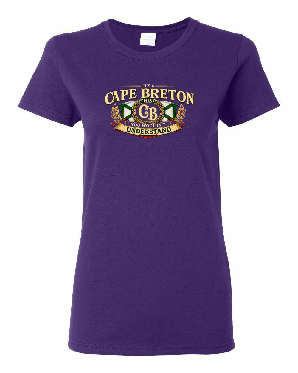 Cb Understand Flag Women's Tee in Purple