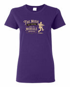 Muisic Will Continue Fiddle Women's Tee in Purple