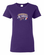 Nb Acadian Girl Women's Tee in Purple