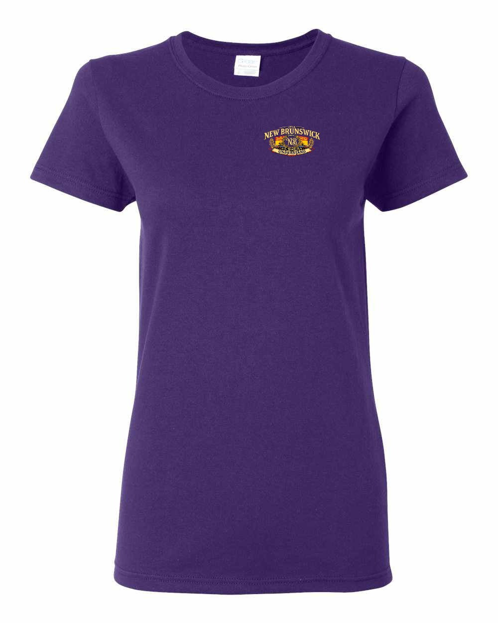 Nb Understand Left Chest and Back Women's Tee in Purple
