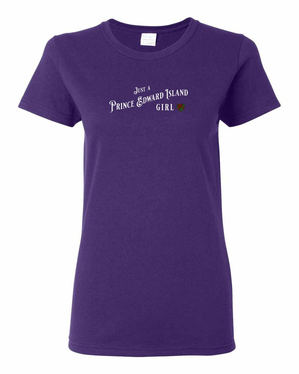 Just a PEI Girl tartan Women's Tee