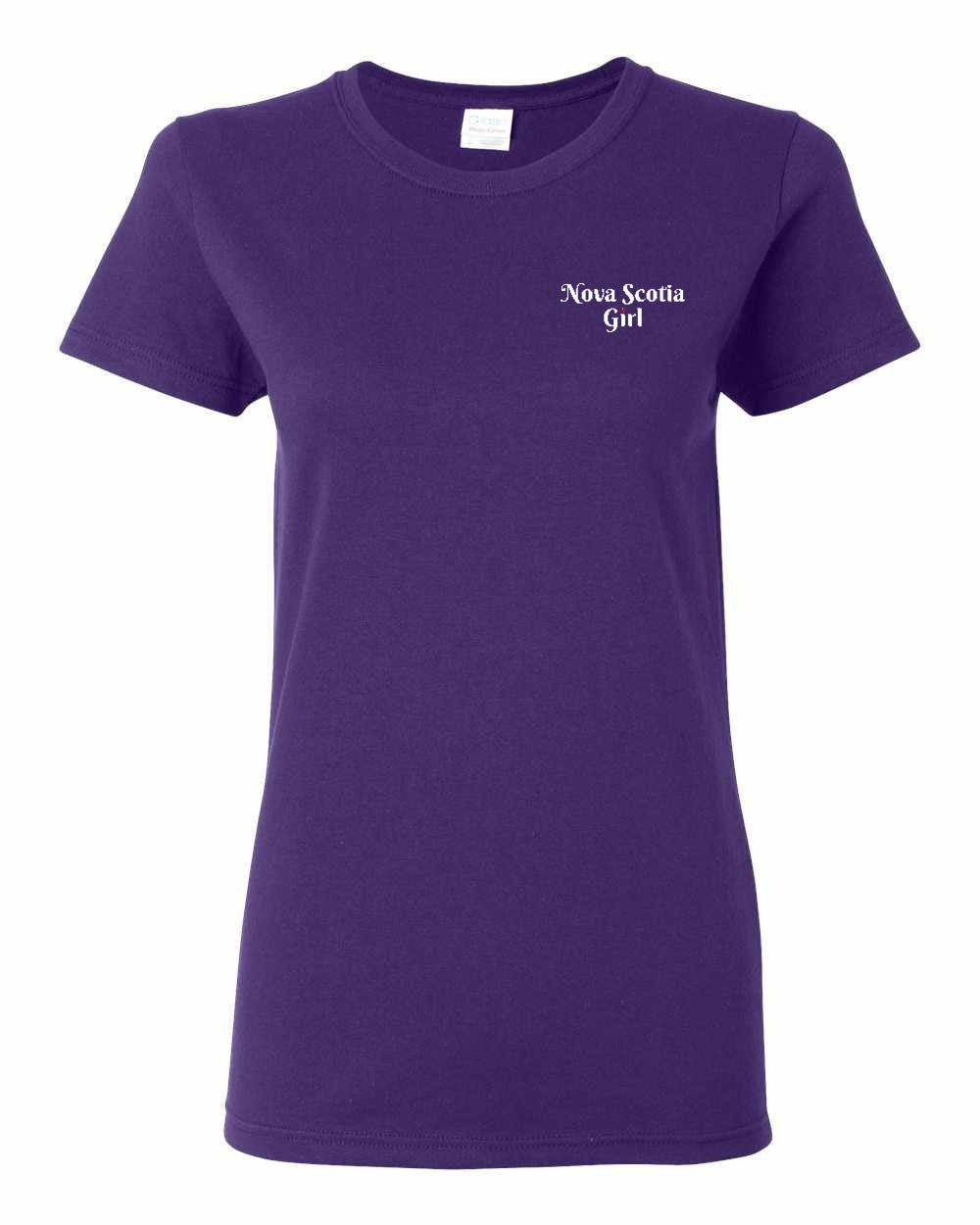 NS Girl Heart Dot Left Chest And Back Women's Tee