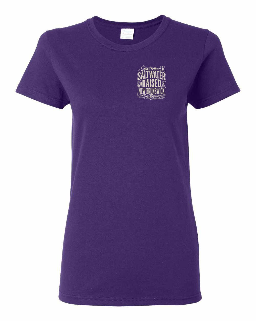NB Saltwater Raised Folk Left Chest and Back Women's Tee