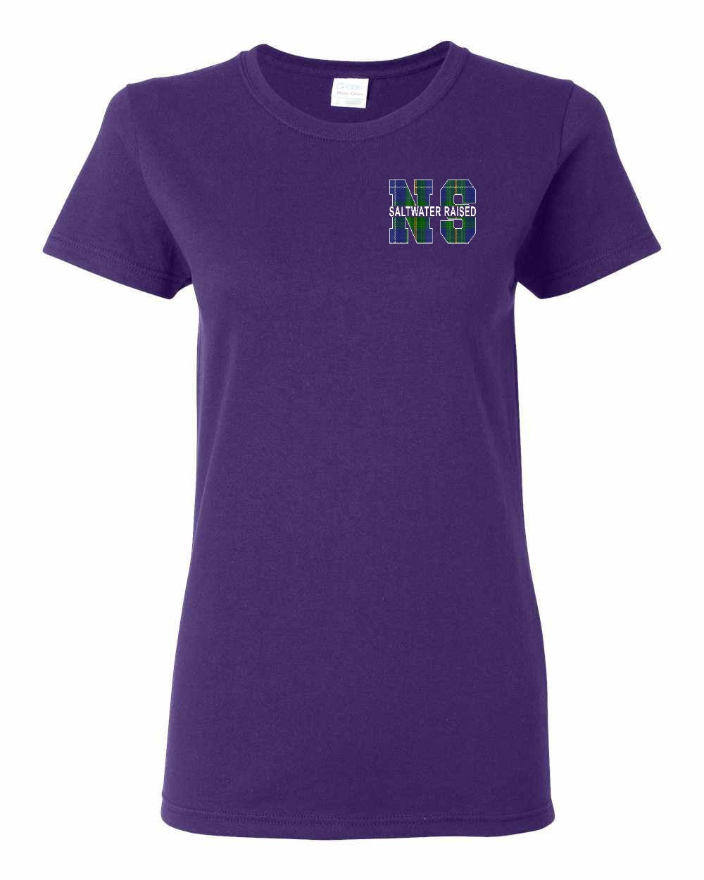 Saltwater Raised NS Left Chest and Back Women's Tee