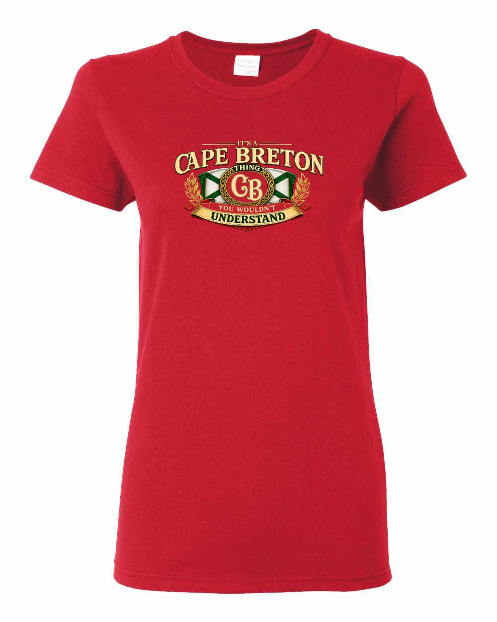 Cb Understand Flag Women's Tee in Red