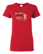Muisic Will Continue Fiddle Women's Tee in Red