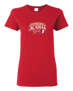 Pei Acadian Girl Women's Tee in Red
