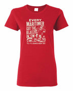 Bejezus Women's Tee in Red