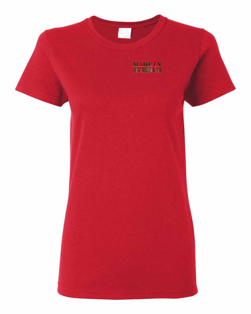 Made in PEI Tartan Left Chest Women's Tee