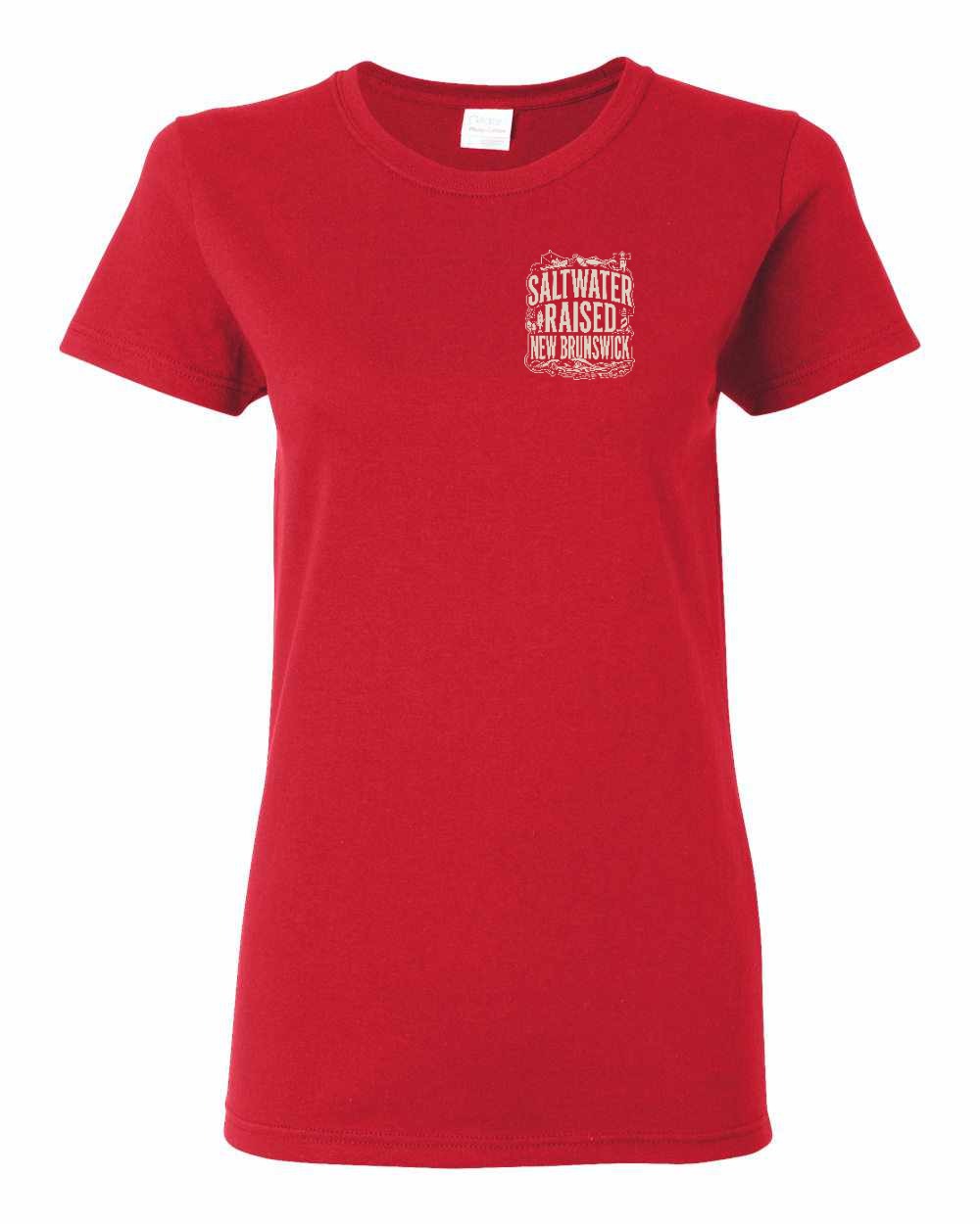 NB Saltwater Raised Folk Left Chest and Back Women's Tee