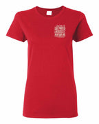 NFLD Saltwater Raised Folk Left Chest and Back Women's Tee