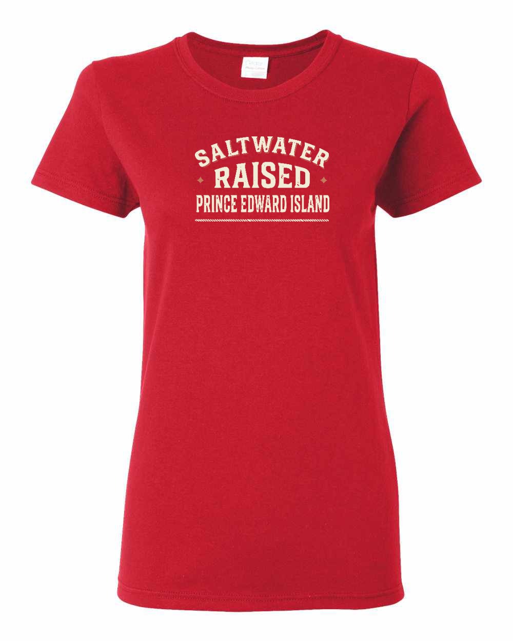 PEI Saltwater Raised Sign Women's Tee