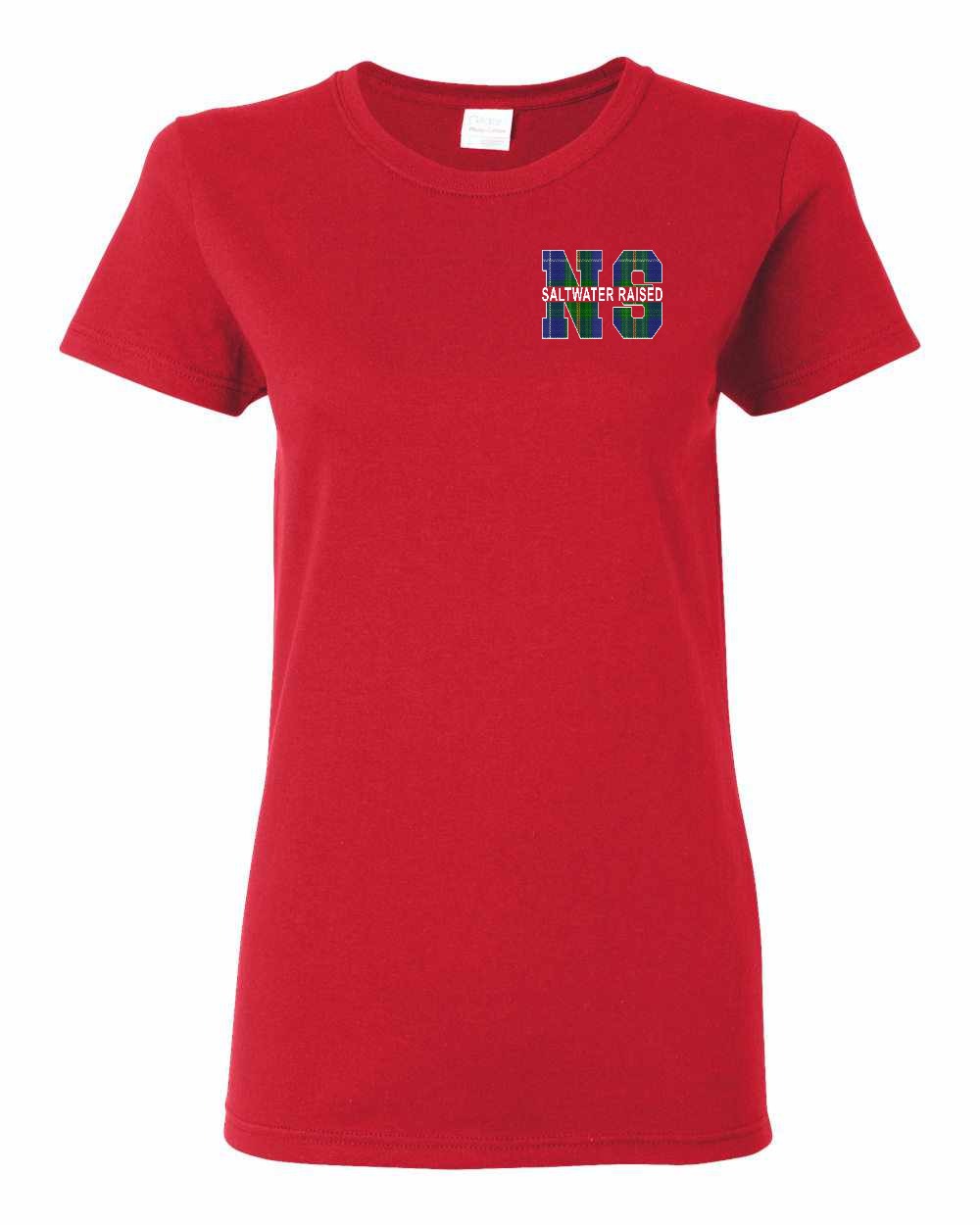 Saltwater Raised NS Left Chest and Back Women's Tee