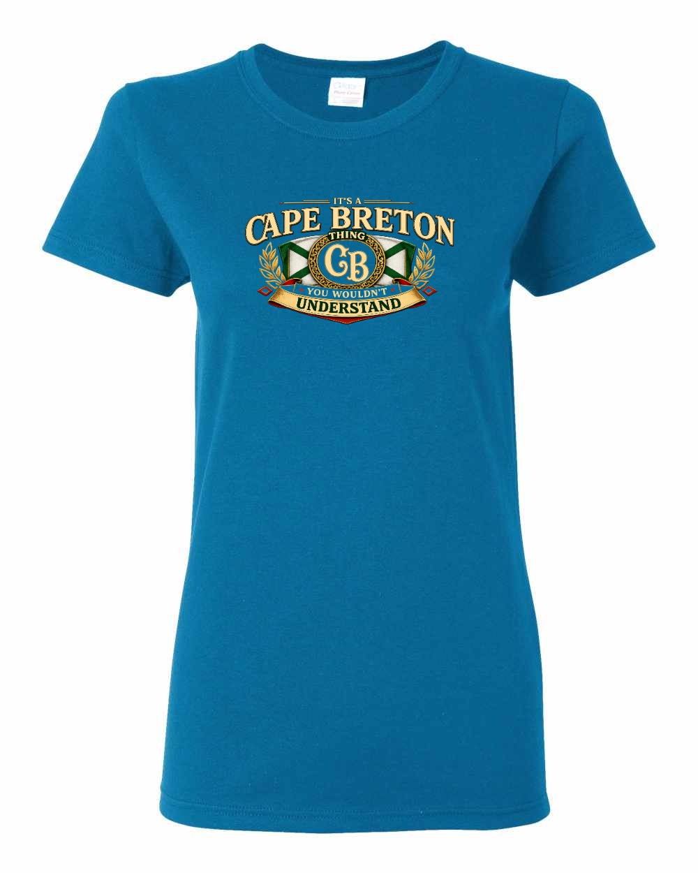 Cb Understand Flag Women's Tee in Sapphire