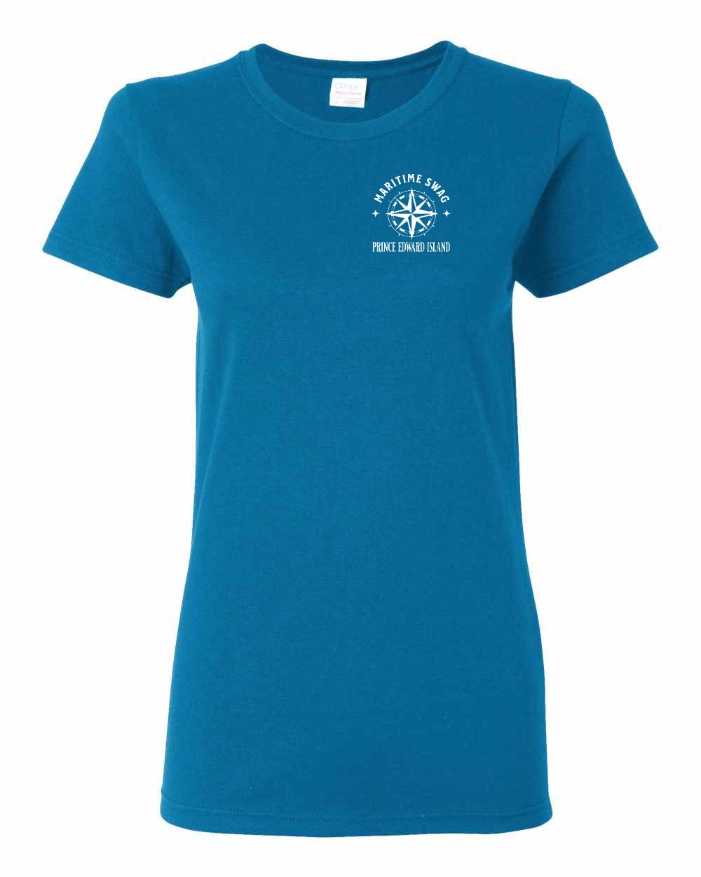Maritime Swag PEI Compass Left Chest Women's Tee