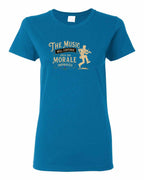 Muisic Will Continue Fiddle Women's Tee in Sapphire