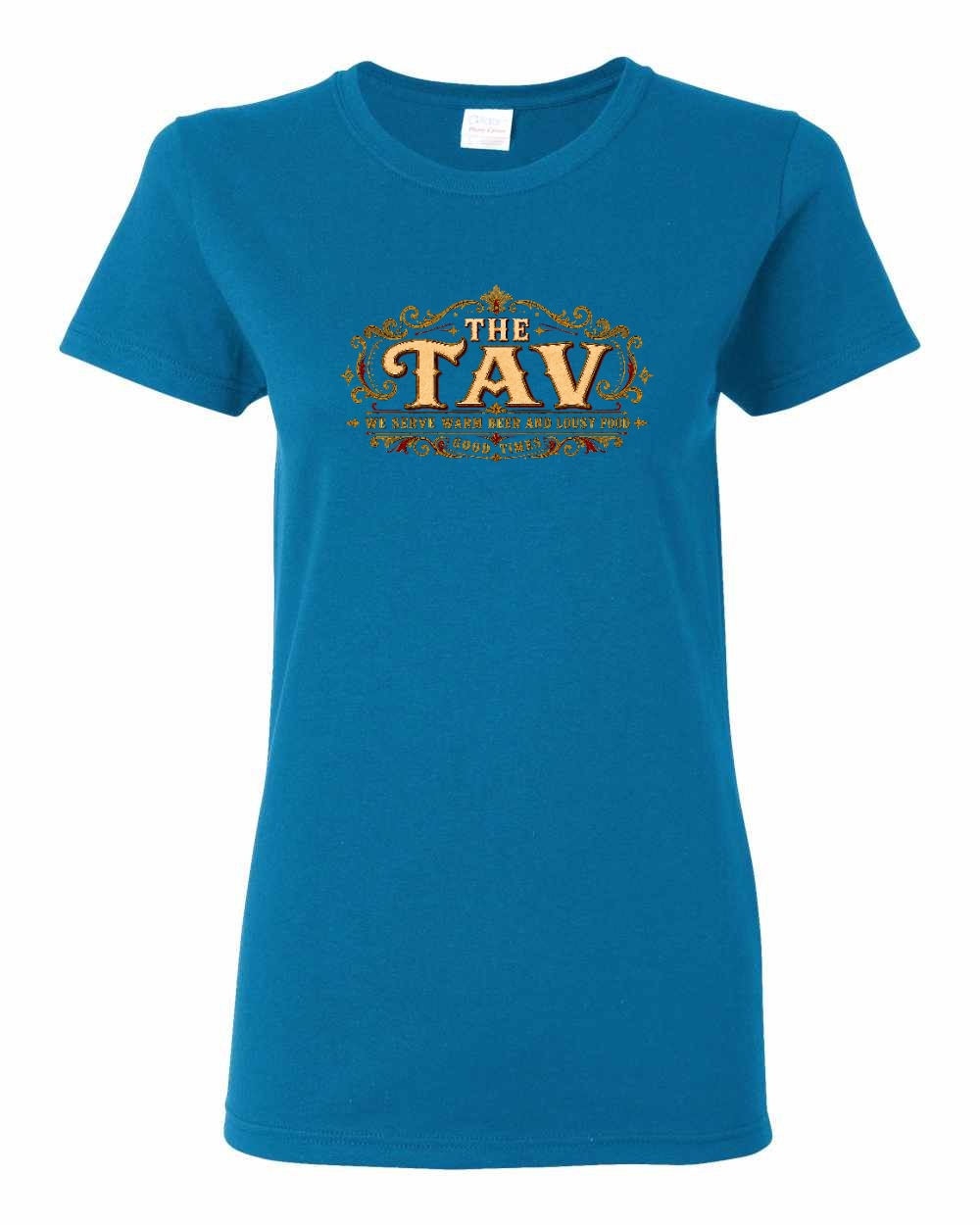 The Tav Garment Women's Tee in Sapphire