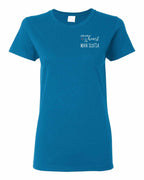 A piece of My heart in NS Tartan Heart Left Chest and Back Women's Tee